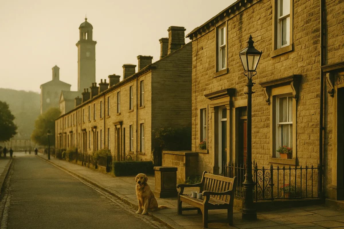 Stone buildings around Shipley and Saltaire
