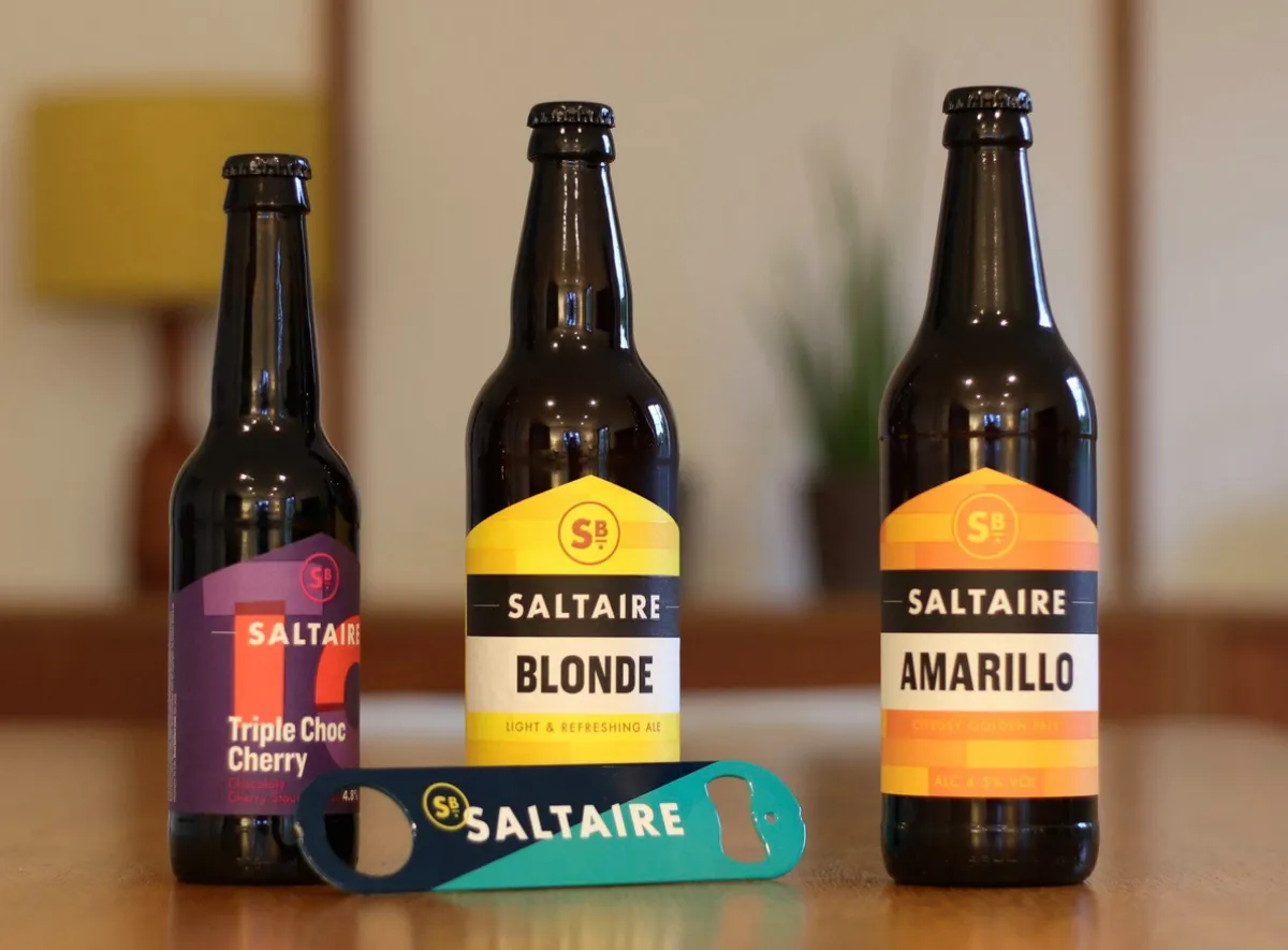 Selection of bottled beers from Saltaire Brewery