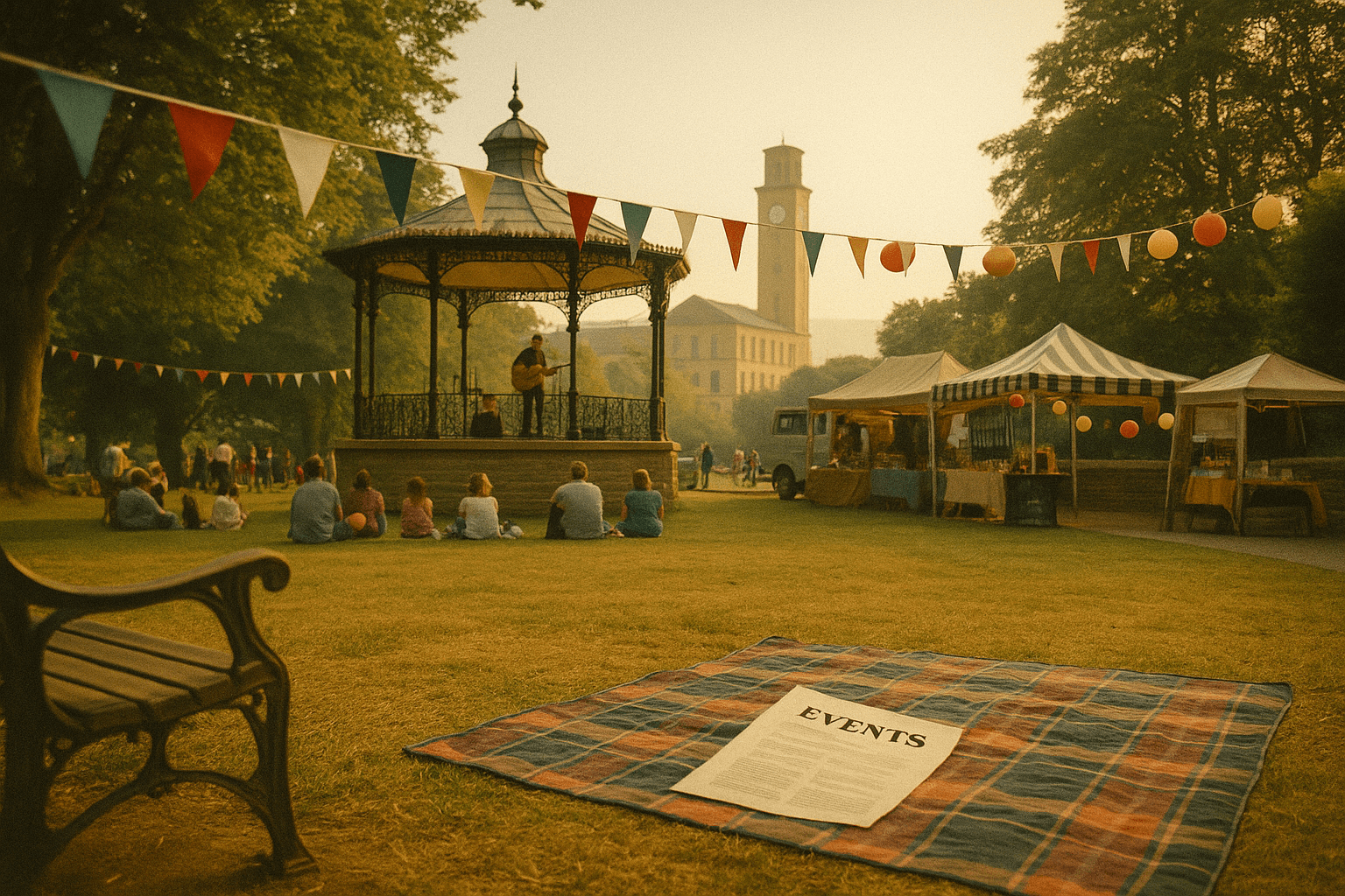 Crowd at an outdoor event