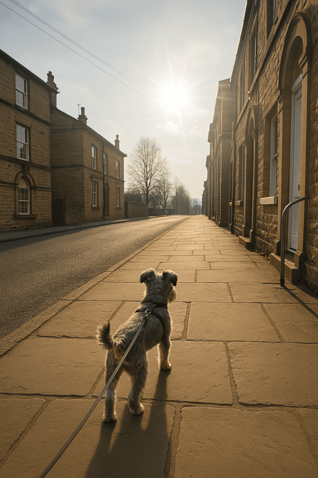 Schnauzer on Victoria Road, Saltaire
